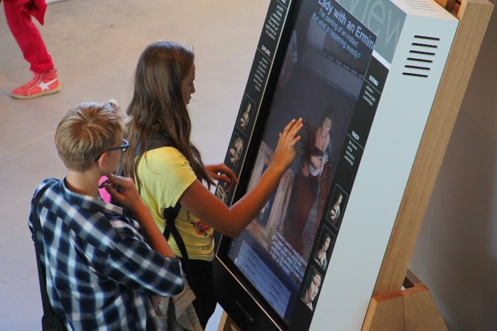The interactive experience of the Lady with an Ermine